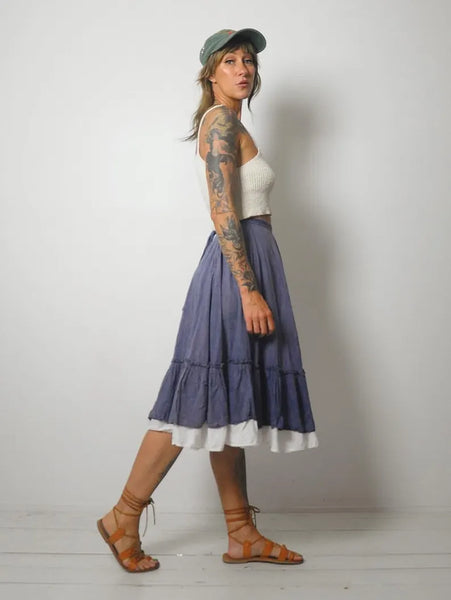 1970's Full Circle Cotton Skirt