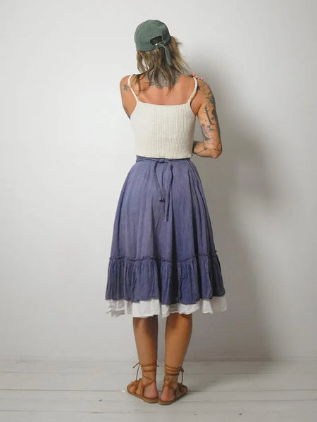 1970's Full Circle Cotton Skirt