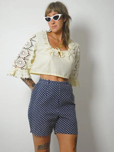 1970's German Lace Dirndl Blouse
