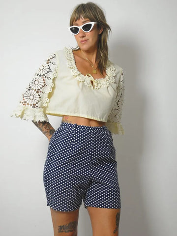 1970's German Lace Dirndl Blouse