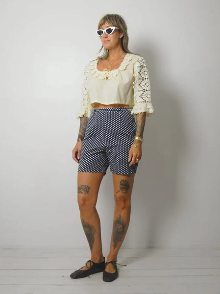 1970's German Lace Dirndl Blouse