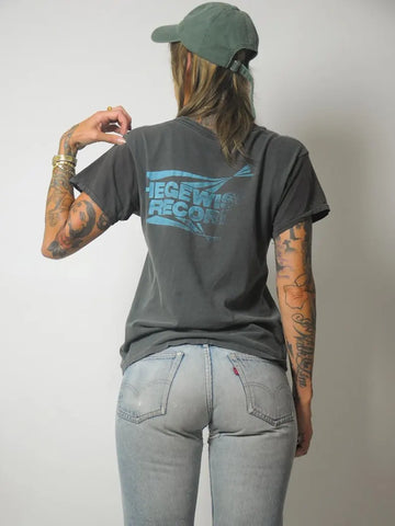 1980's Night Rock Radio Faded Tee