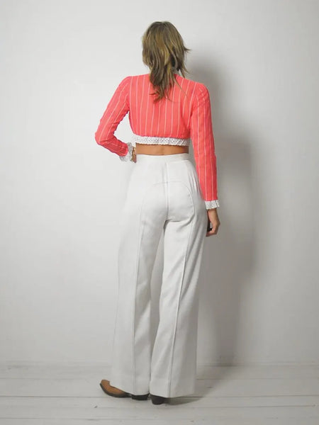 1970's Zig Zag Seam Bell Bottoms