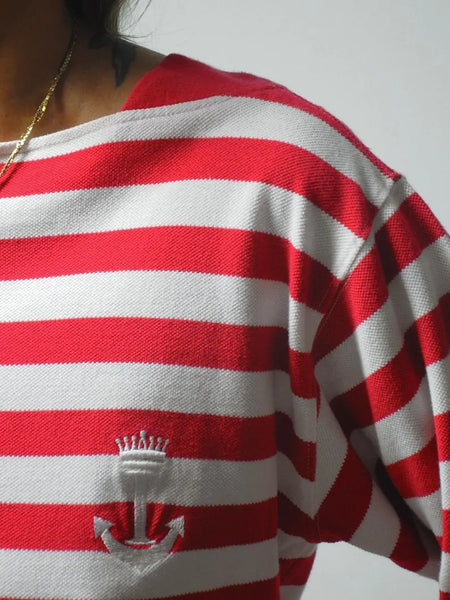 80's Abercrombie & Fitch Striped Sailor Shirt