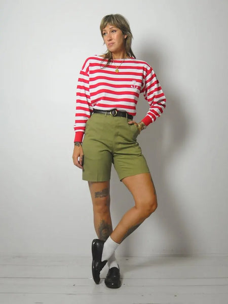80's Abercrombie & Fitch Striped Sailor Shirt