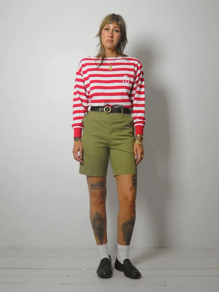 80's Abercrombie & Fitch Striped Sailor Shirt