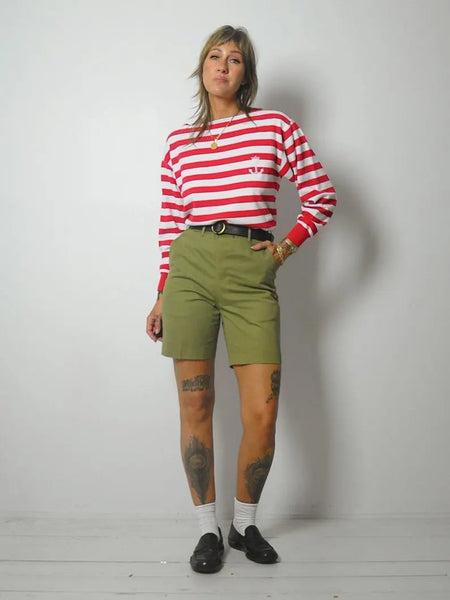 80's Abercrombie & Fitch Striped Sailor Shirt
