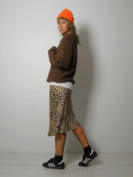 90's Brown Marled Sweater