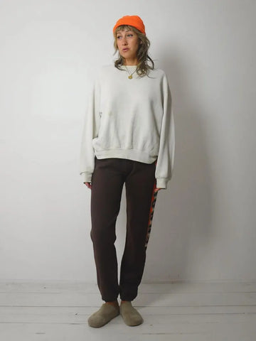 80's Blank Off White Crewneck