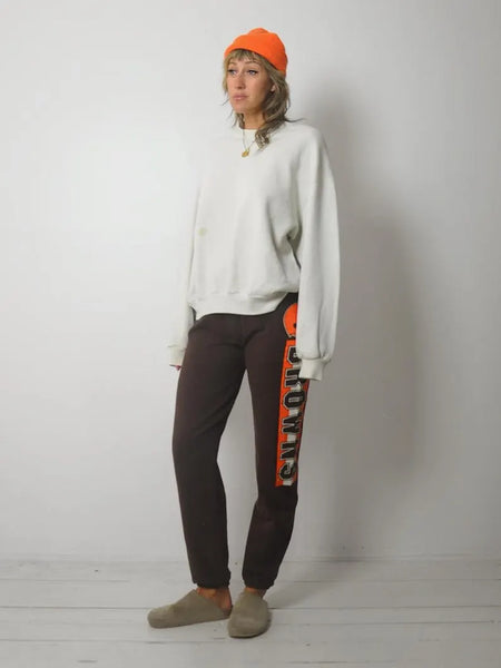 80's Blank Off White Crewneck
