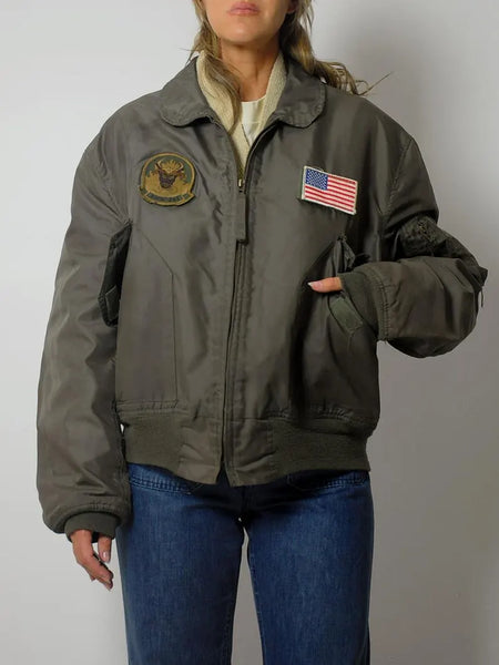 1980's Military Flight Bomber Jacket