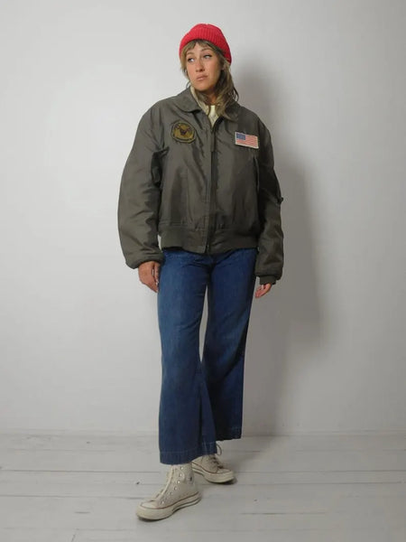 1980's Military Flight Bomber Jacket