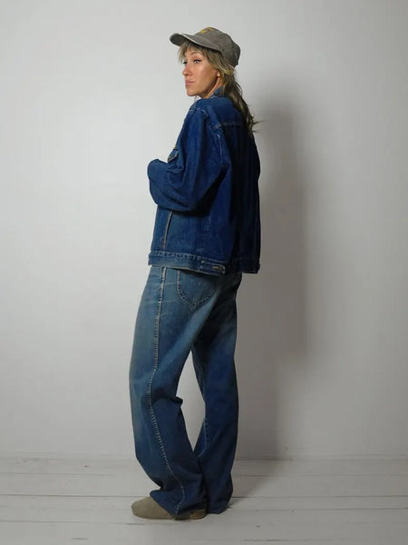 80's Faded Rustler Jean Jacket