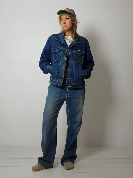 80's Faded Rustler Jean Jacket
