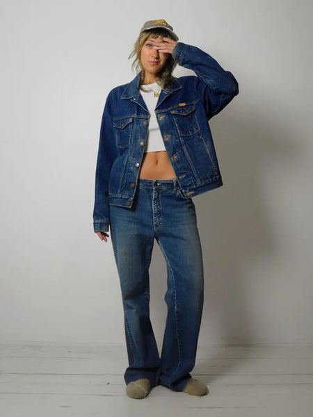80's Faded Rustler Jean Jacket