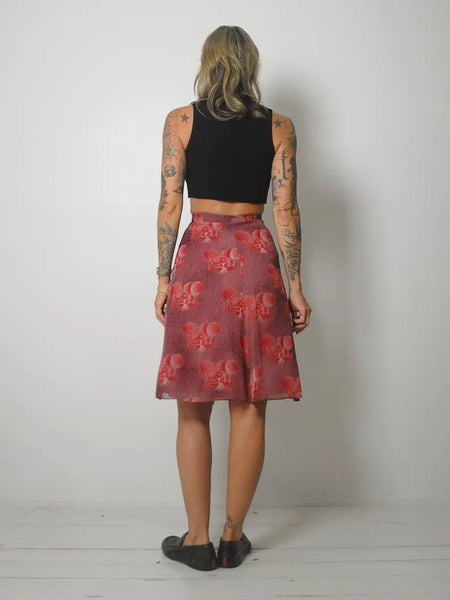 1970's Petite Landscape Skirt