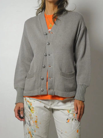 1950's Wool Grey Cardigan
