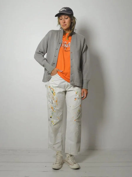 1950's Wool Grey Cardigan