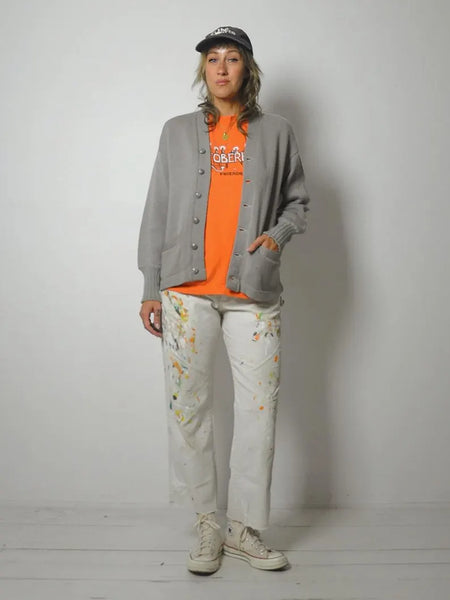 1950's Wool Grey Cardigan