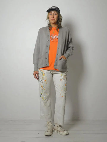 1950's Wool Grey Cardigan