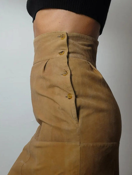 1970's Calvin Klein Suede Skirt