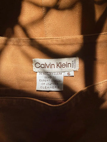1970's Calvin Klein Suede Skirt
