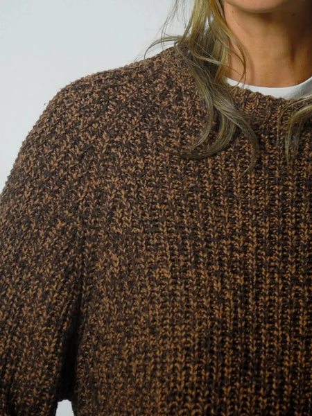 90's Brown Marled Sweater