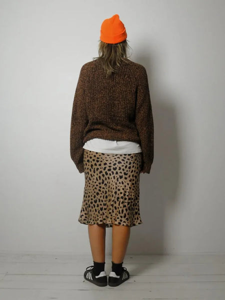 90's Brown Marled Sweater