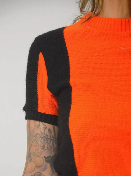 1960's Orange Cheer Sweater