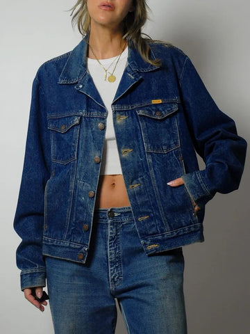 80's Faded Rustler Jean Jacket