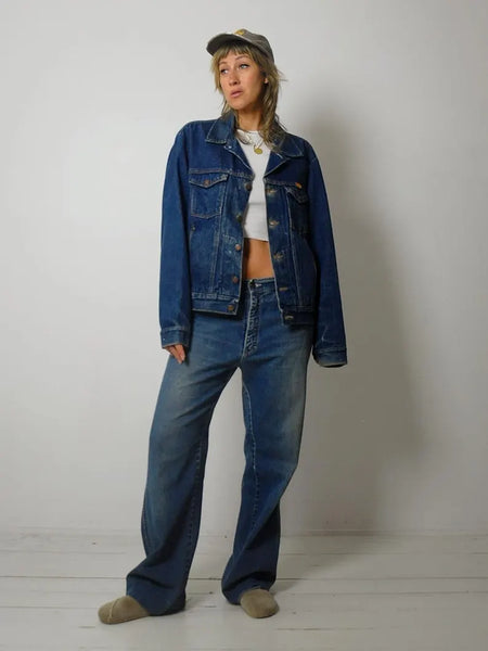 80's Faded Rustler Jean Jacket