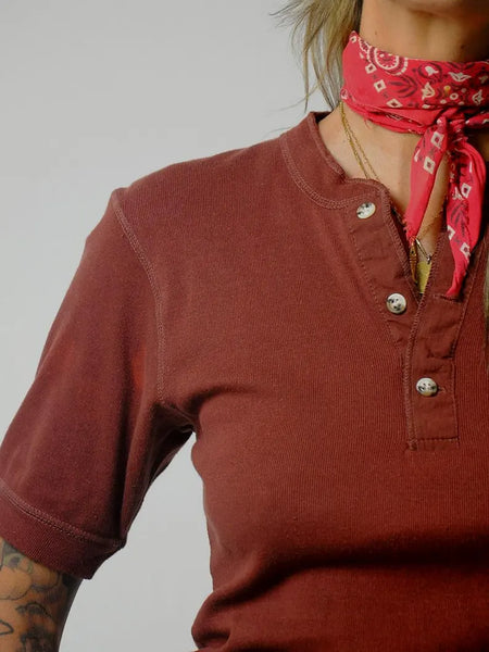 80's Banana Republic Henley Thermal