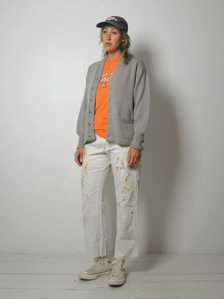 1950's Wool Grey Cardigan