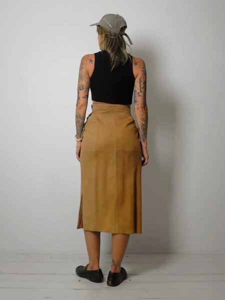 1970's Calvin Klein Suede Skirt