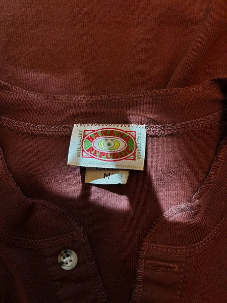 80's Banana Republic Henley Thermal