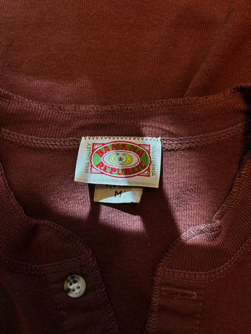 80's Banana Republic Henley Thermal