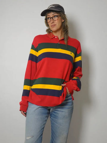 90's Ralph Lauren Stripe Polo Shirt