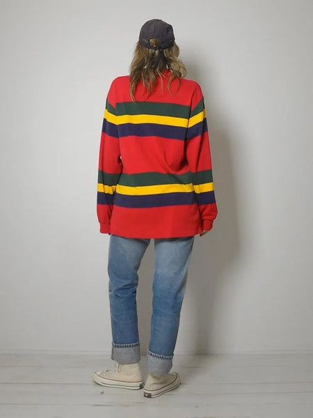90's Ralph Lauren Stripe Polo Shirt