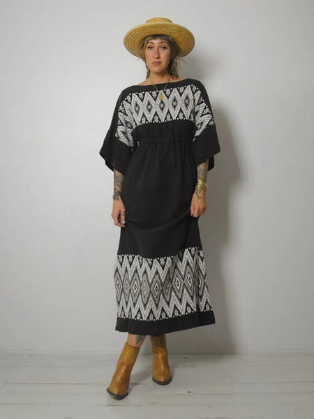 1970's Piper Embroidered Dress