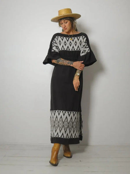 1970's Piper Embroidered Dress