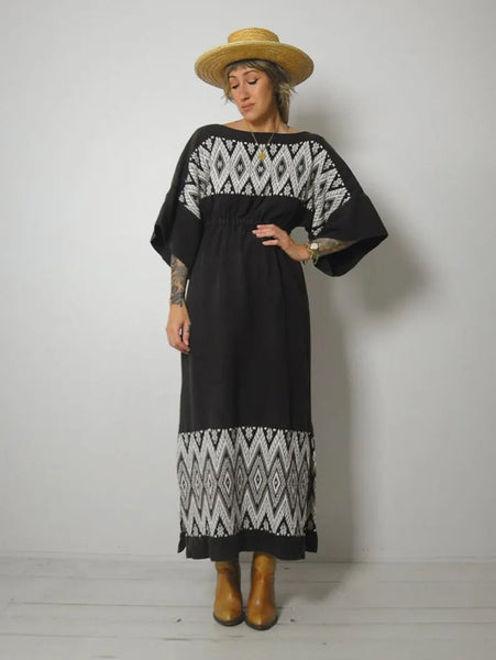 1970's Piper Embroidered Dress