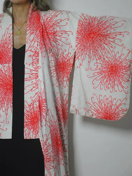 1950's Spider Mum Cotton Kimono