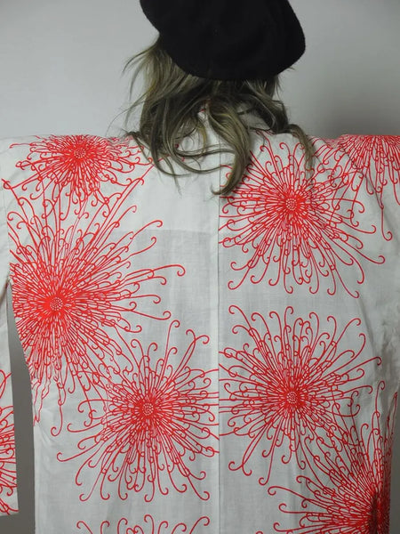 1950's Spider Mum Cotton Kimono