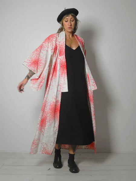 1950's Spider Mum Cotton Kimono