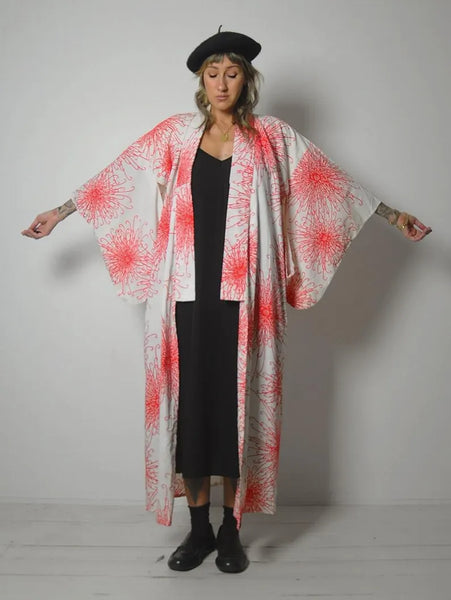 1950's Spider Mum Cotton Kimono