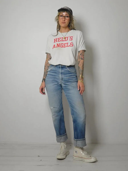 1980's Perfectly Faded Lee Jeans 33x31