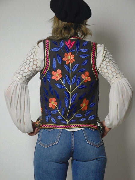 1960's Hungarian Embroidered Vest