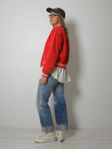 1950's Red Campus Varsity Jacket