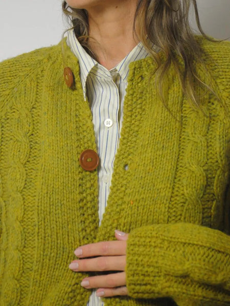 1960's Chunky Ochre Cardigan