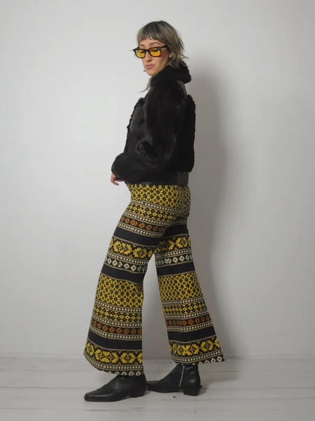 1970's Leather & Fur Coat